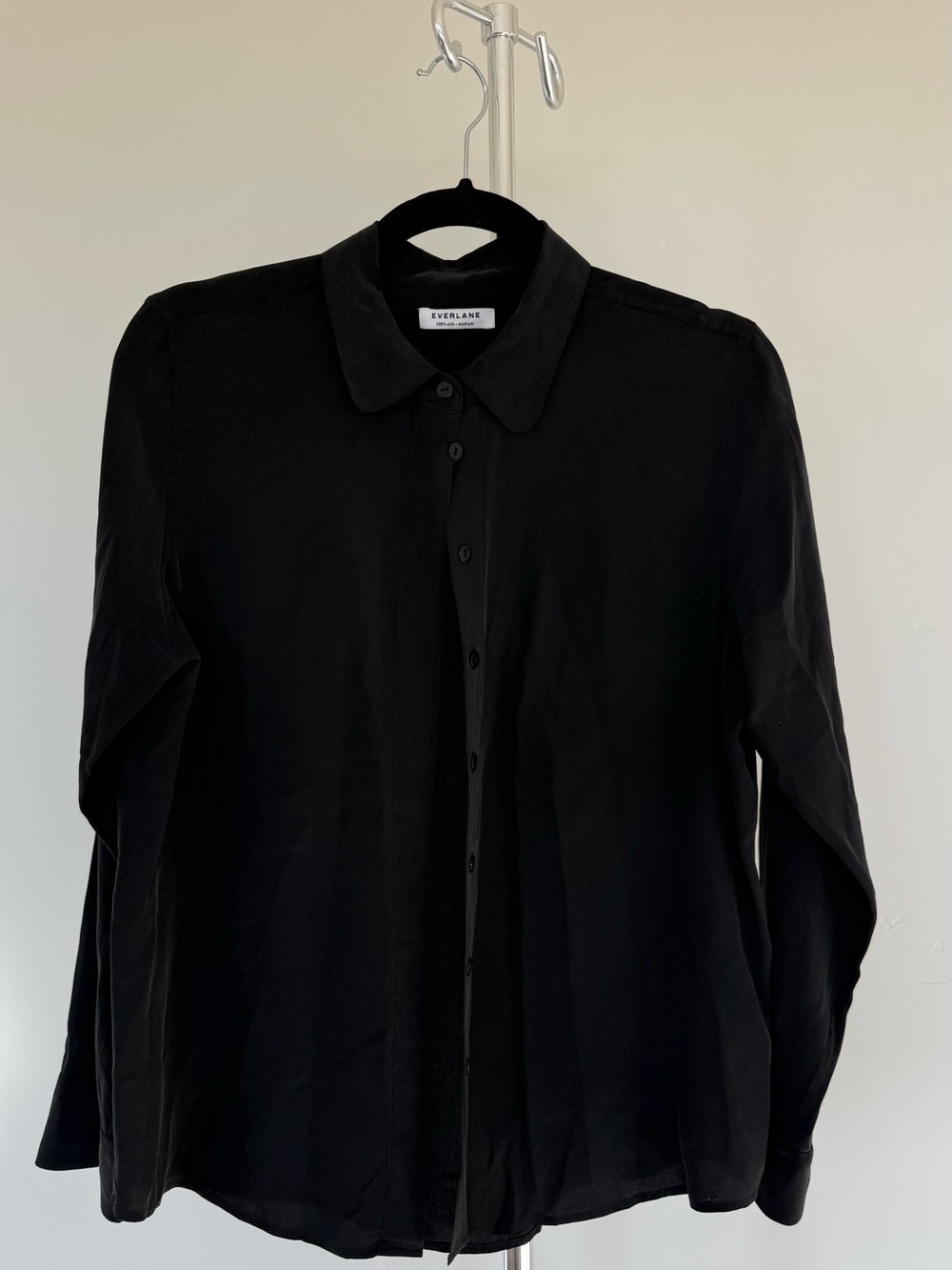 Everlane Women’s Black Button-Up Shirt Jacket, M size